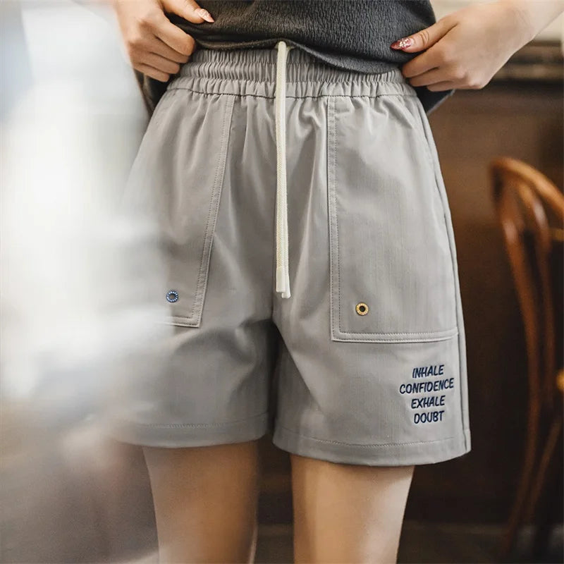 Vintage Style Loose Outdoor Cargo Shorts