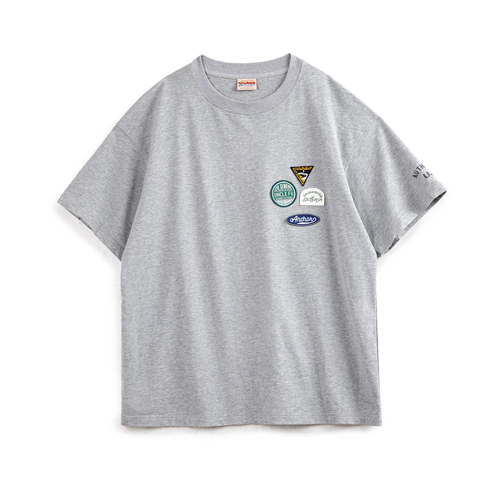 New Casual Embroidered Badge Design Short-sleeved