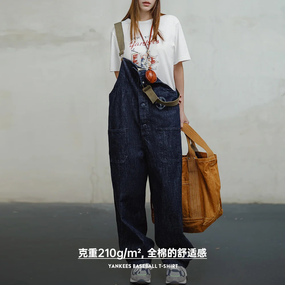 Retro Baseball Letters Printed T-shirts