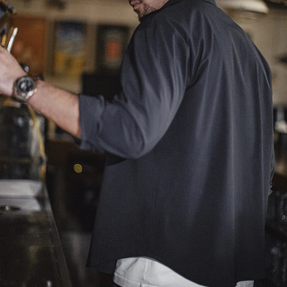 Casual Draped Breathable Long Sleeve Shirt