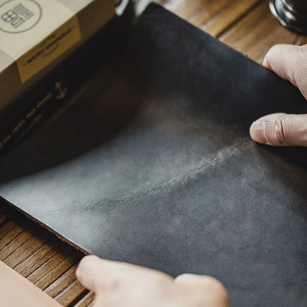 Men's Retro Black First Layer Cowhide Genuine Leather Belt