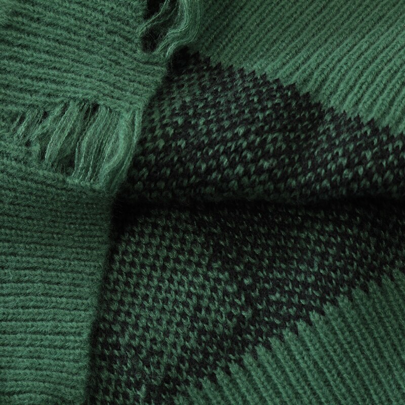 Ripped Distressed Vintage Letter Graphic Knitted Sweater