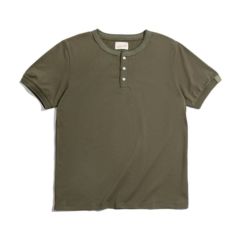 Vintage Henley Short Sleeve Shirt