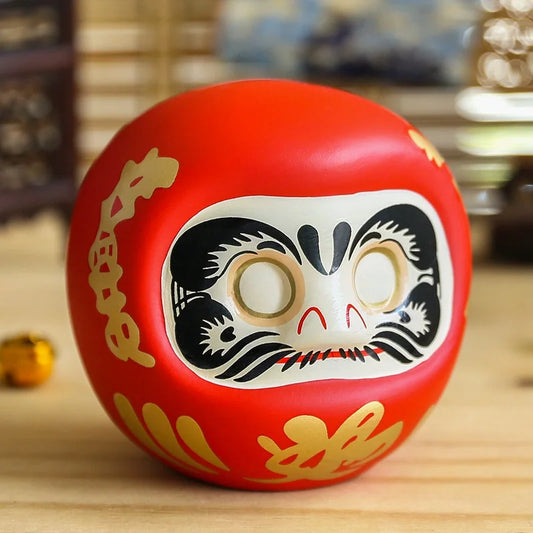 Japanese Ceramic Daruma Statue