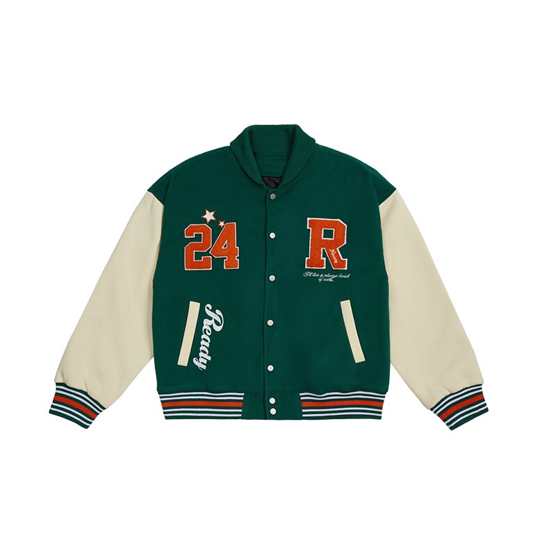 INFLATION Ready Embroidered Oversized Bomber Jacket