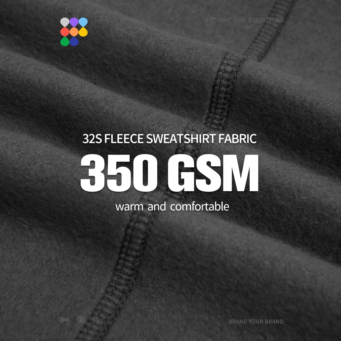 INFLATION Basic Fleece Oversized Crewneck Sweatshirts