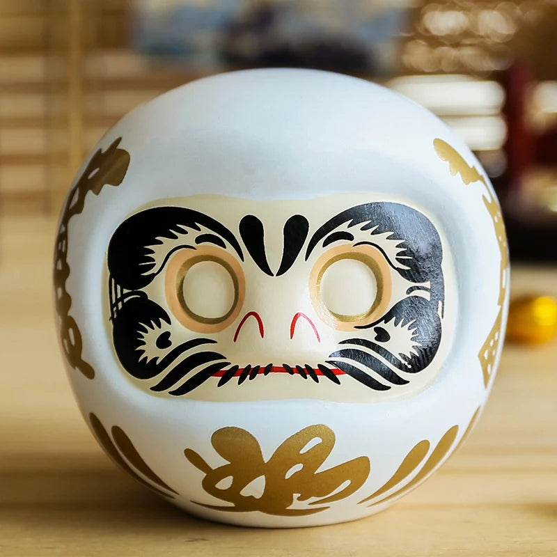 Japanese Ceramic Daruma Statue