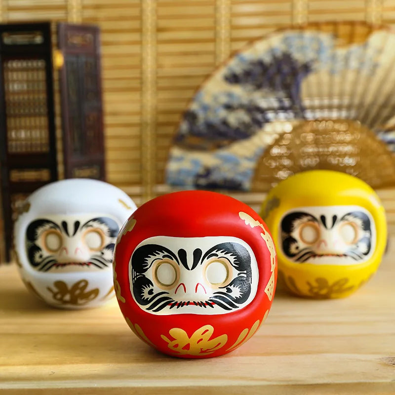 Japanese Ceramic Daruma Statue