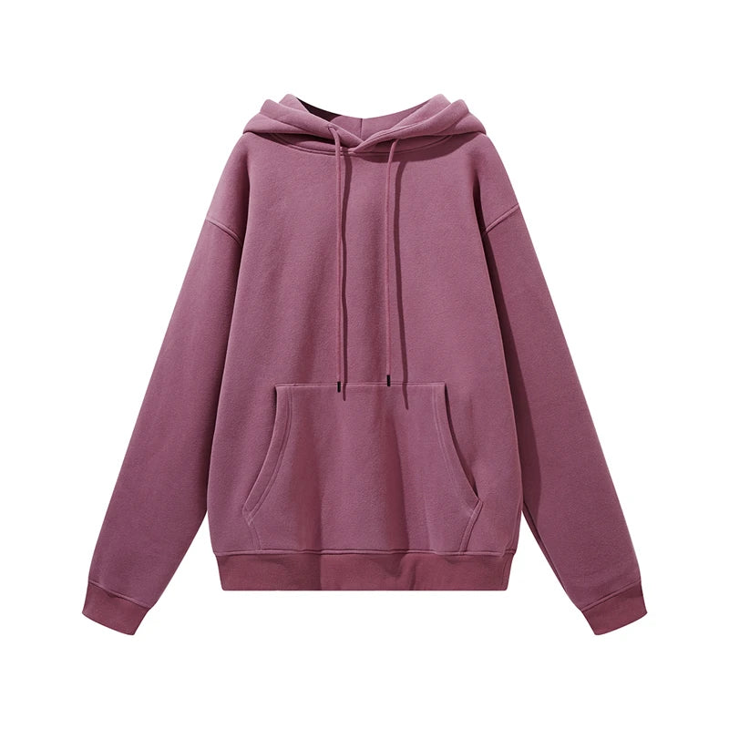 ZODF New Winter Basic Thick Fleece Hoodie