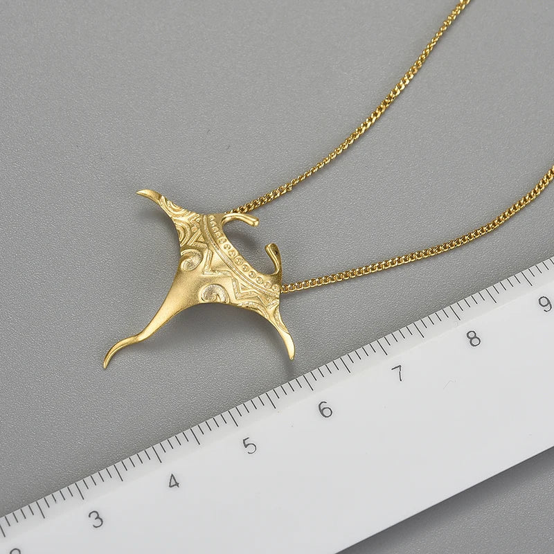 Manta Ray Fish Pendant