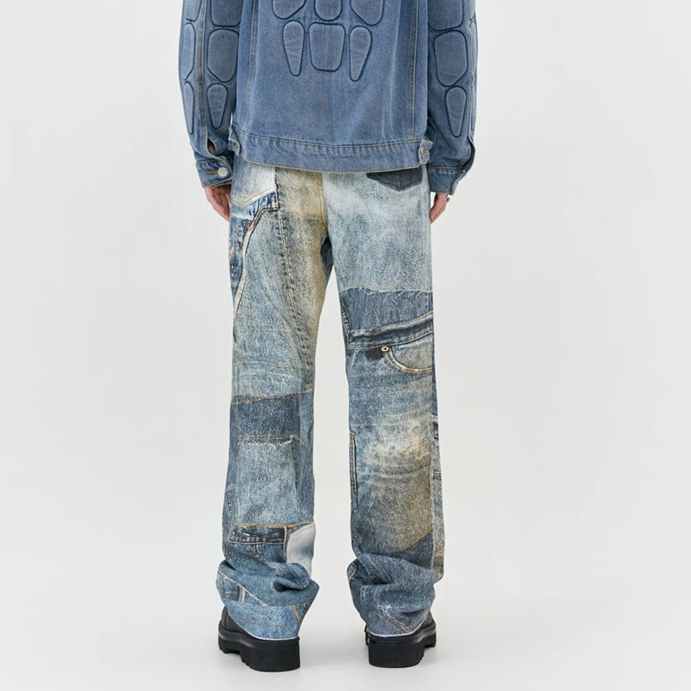 MADE EXTREME Distressed Baggy Jeans