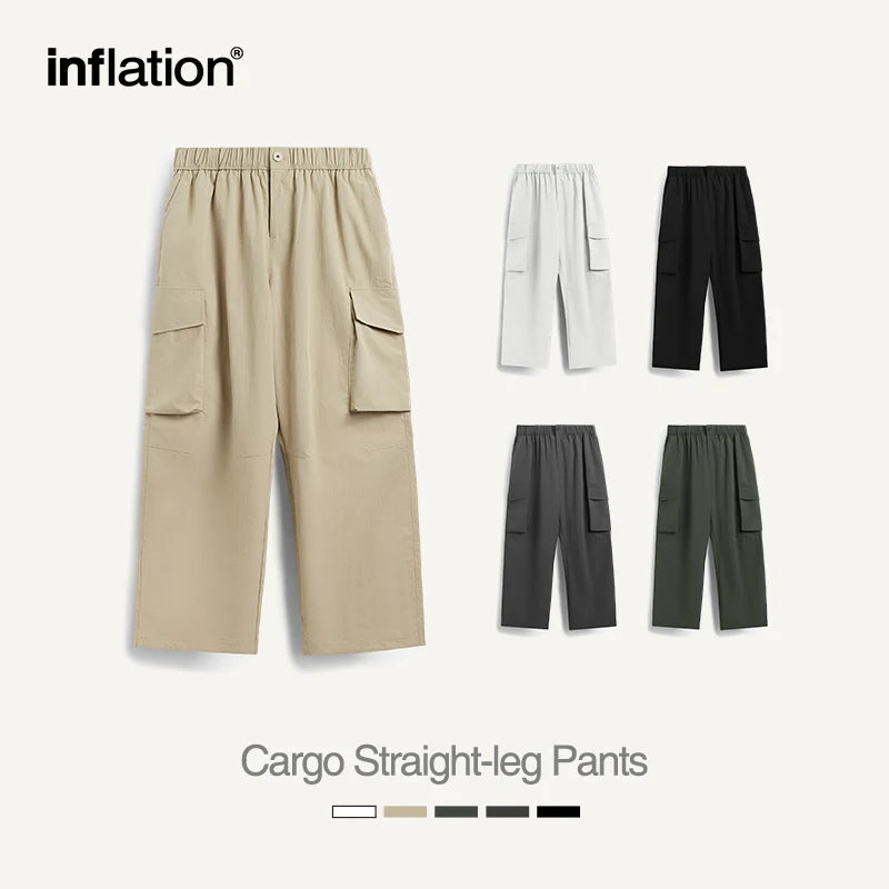 Dream Maker Straight Leg Casual Cargo Pants