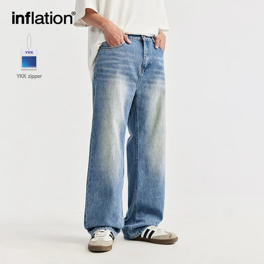 INFLATION Vintage Wash Baggy Jeans