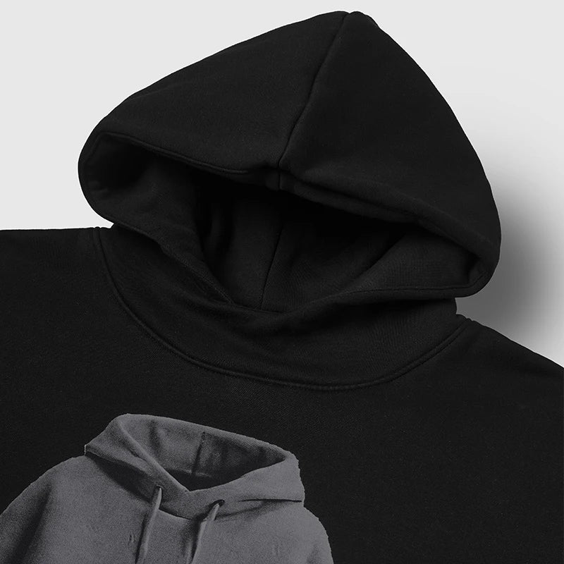 Hoodie Graphic Thermal Velvet Hoodie