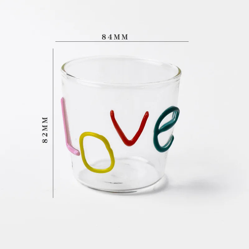 LOVE Letter Handmade Glass Mug