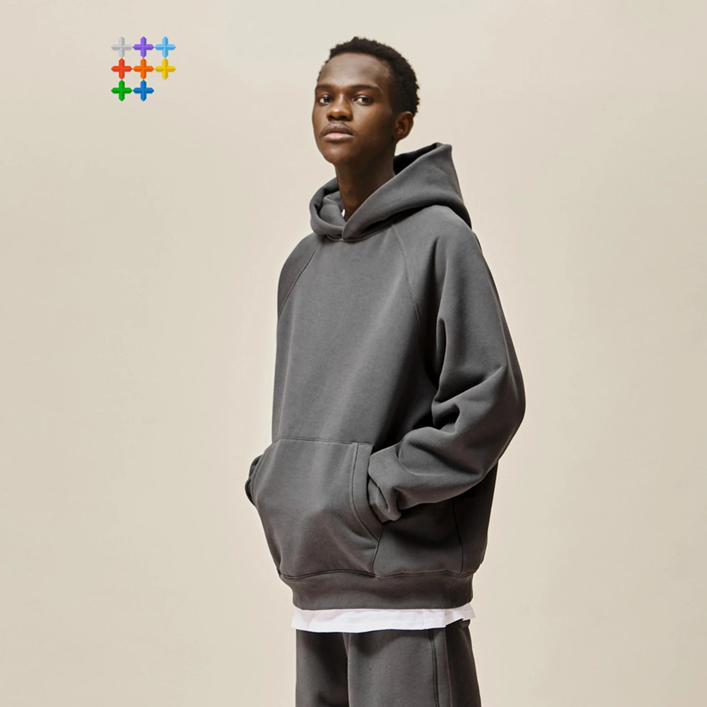 INFLATION Basic Polar Fleece Lined Hevyweight Oversized Hoodies