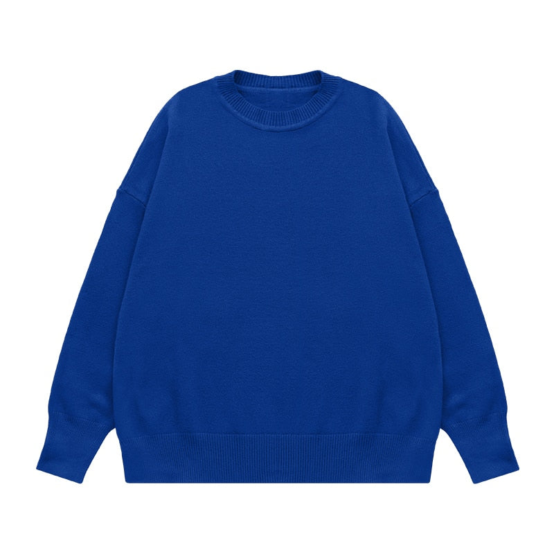 INFLATION Oversized Round Neck Knit Sweaters