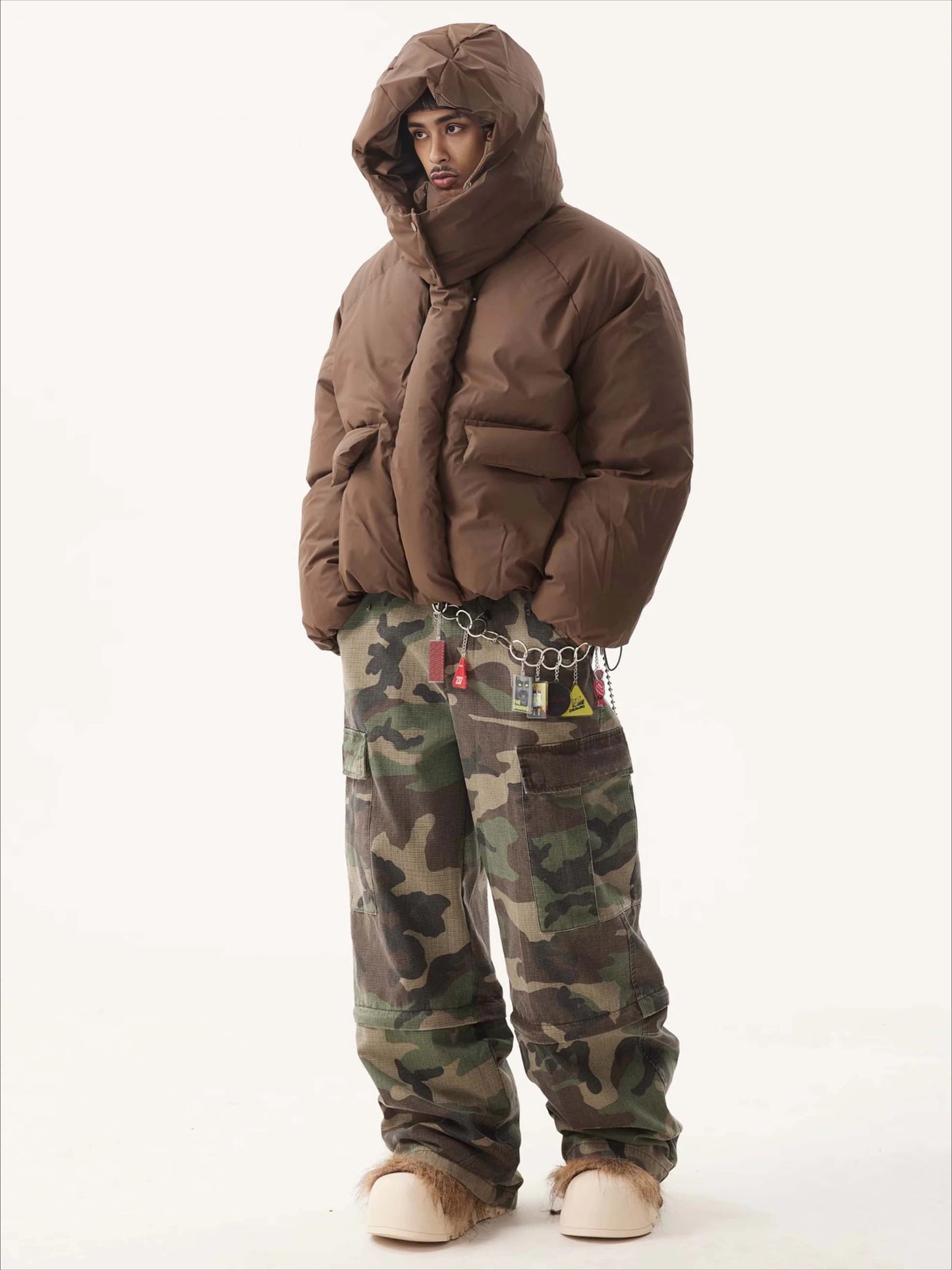 Removable Hat Thickened Short Cotton-padded Bread Jacket