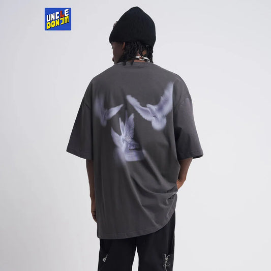 Uncle Don JM EDDP Pigeon Graphic Oversized T-Shirt