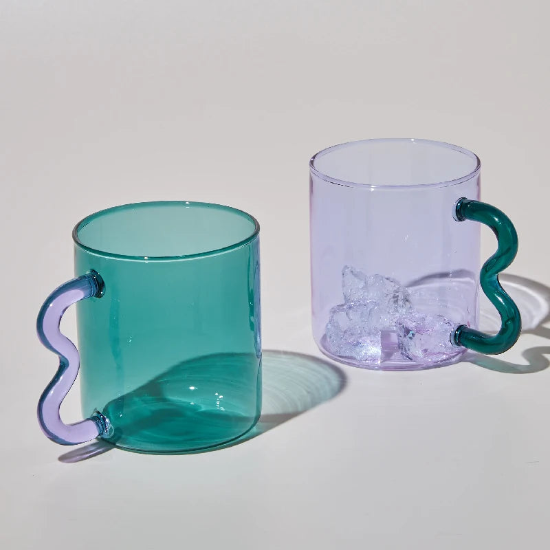 Colorful Glass Wave Mug