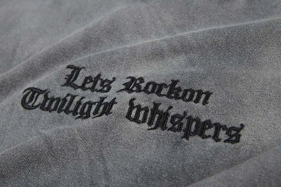 M1-ASH GRADIENT | Oversized Distressed Graphic Tee