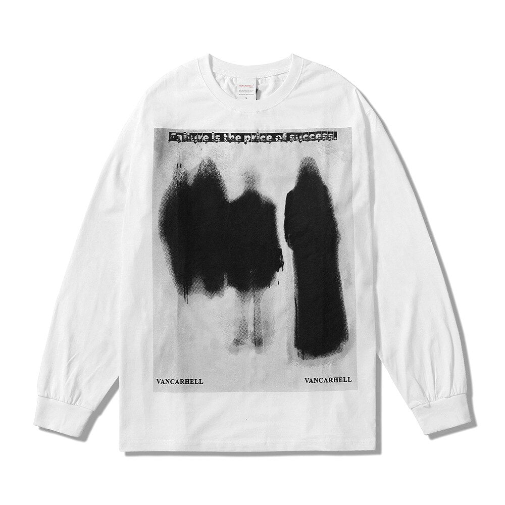 Abstract Printed Long Sleeved T-shirt