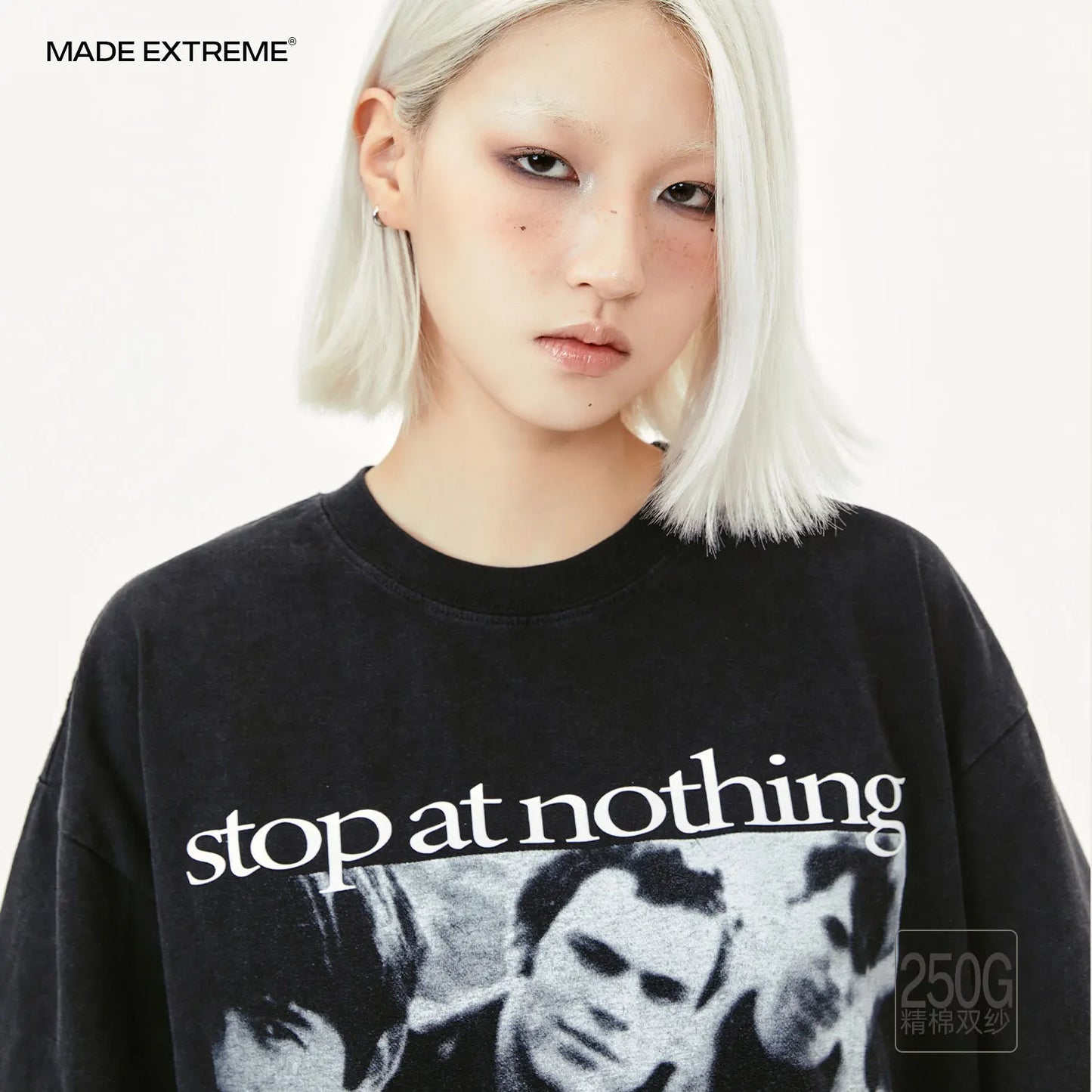 MADE EXTREME Stop At Nothing Rock Band Graphic T-Shirt