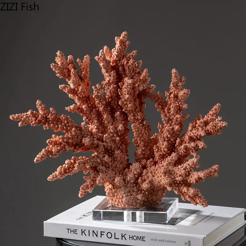 Creative Simulated Coral Resin Desk Decoration