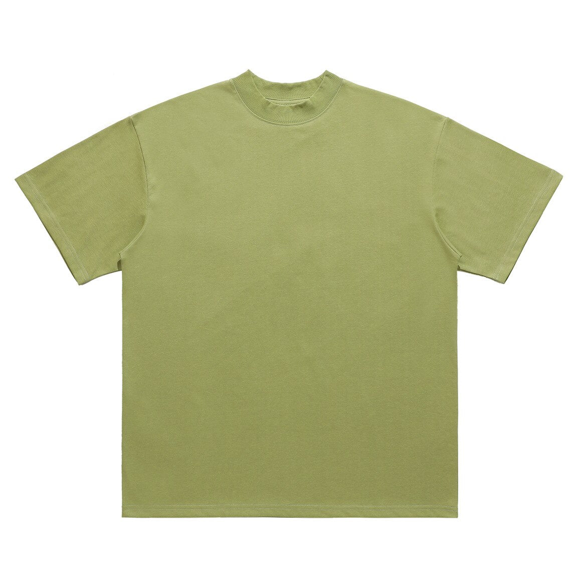 Small Neckline Solid Color Short Sleeve Loose Basic T-shirt