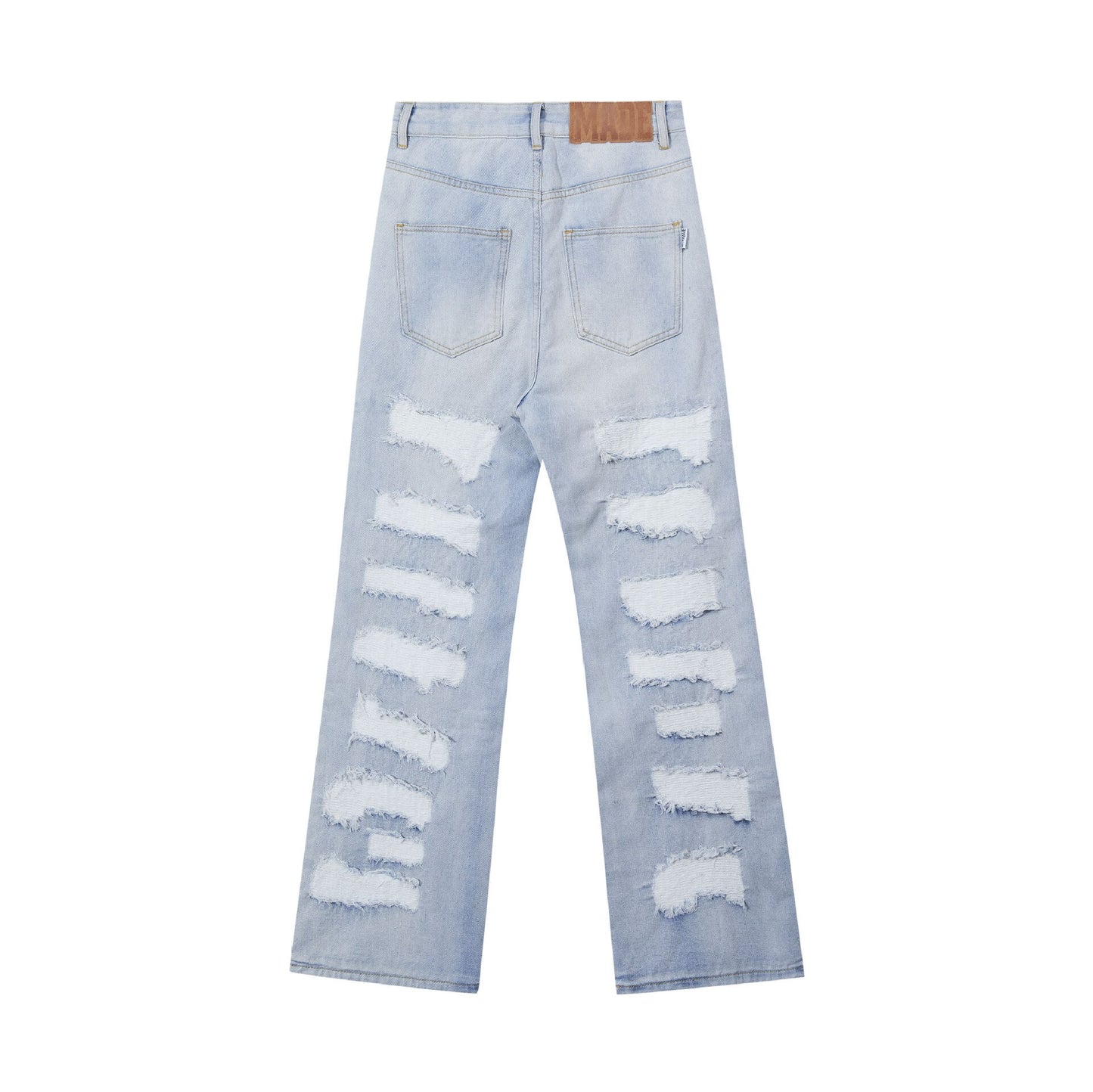 MADE EXTREME Damaged Tassels Ripped Jeans