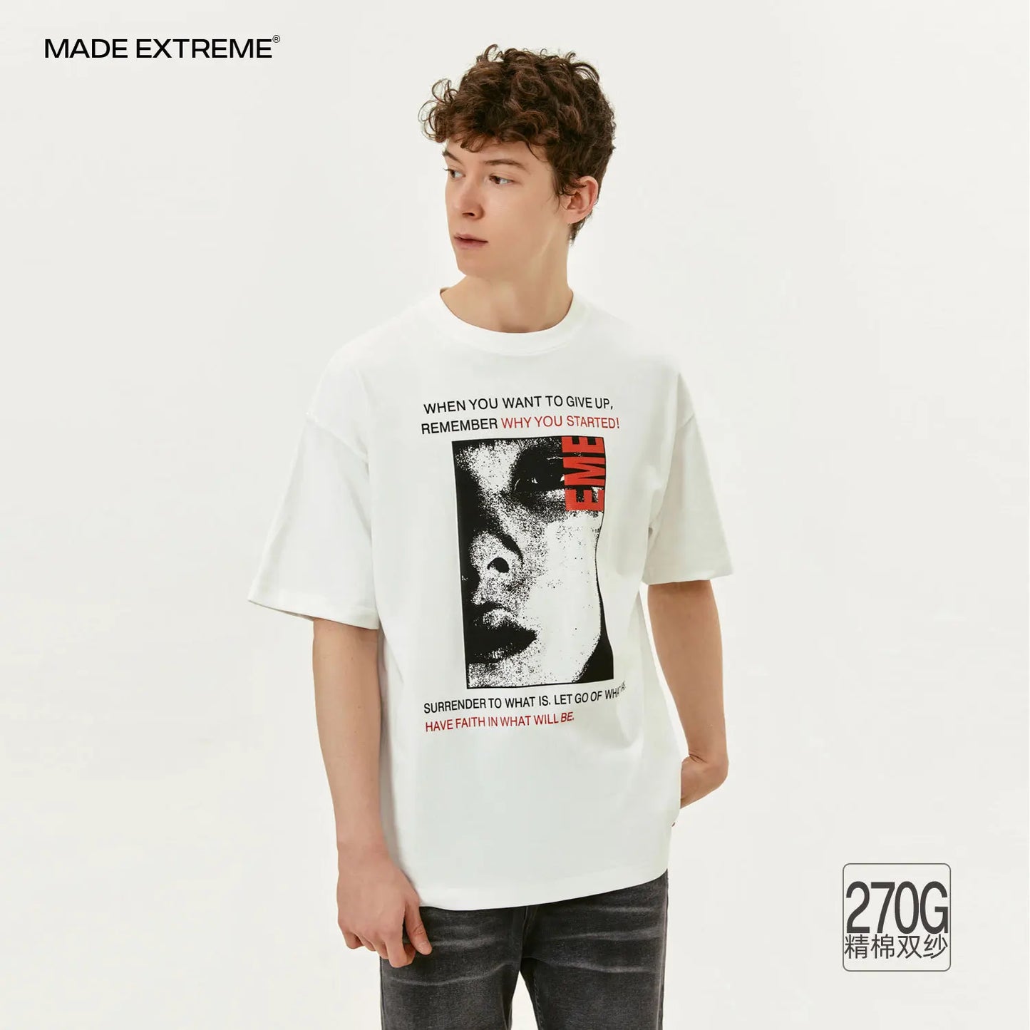 MADEEXTREME Subculture Portrait Printing Rock Band Short Sleeve T-shirt