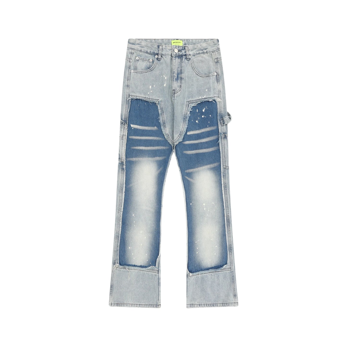 Washed Vintage Stitching Distressed Y2k Jeans