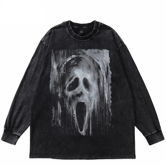 Black Ghost Vintage Harajuku T-Shirt