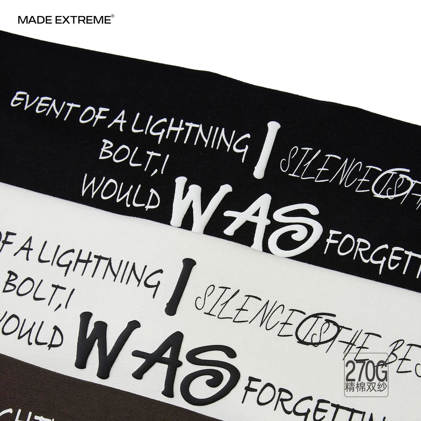 MADE EXTREME Text Print Oversized T-Shirt