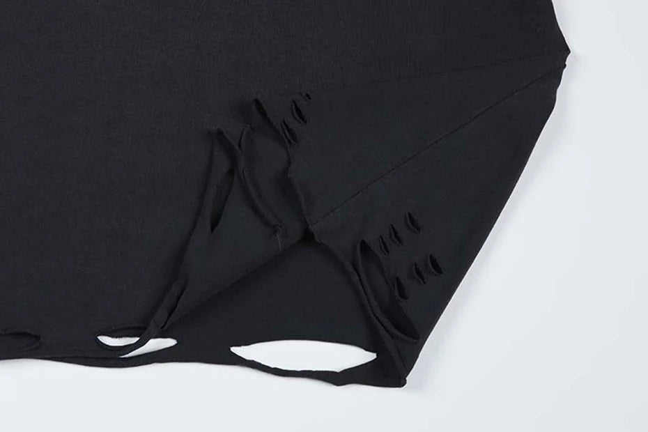 M1-ASH GRADIENT | Oversized Distressed Graphic Tee