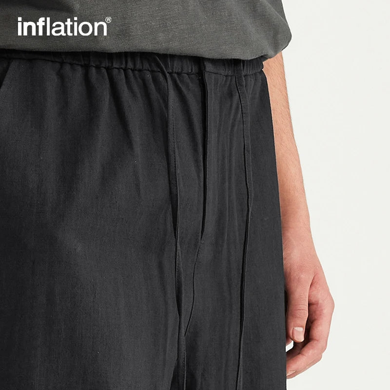 INFLATION Bamboo Cotton Linen  Wide Leg Pants