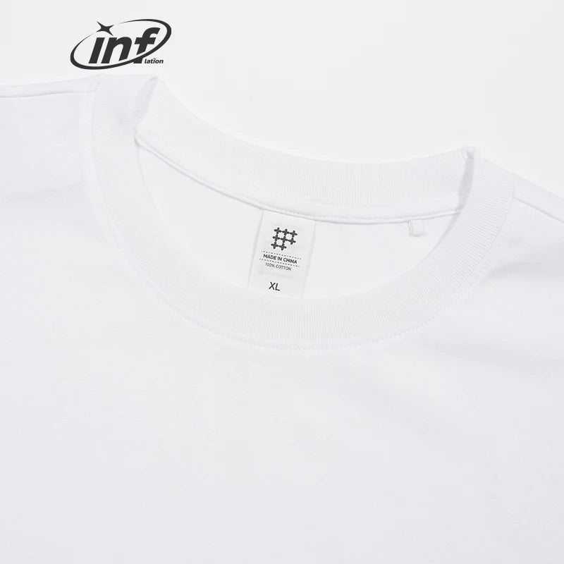 INFLATION Manhattan White Cotton Short Sleeve T-shirts
