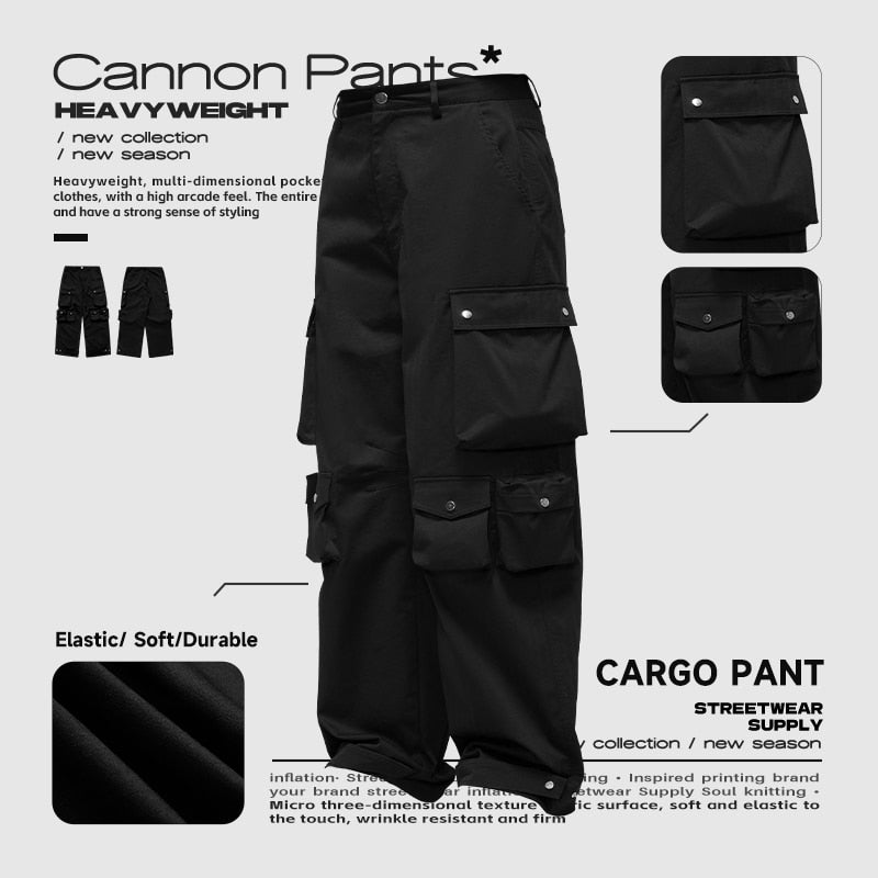 INFLATION High Street Block Pockets Techwear Cargo Pants