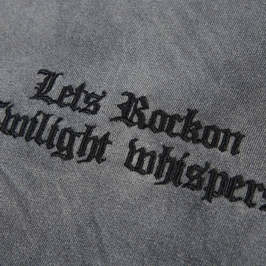 M1-ASH GRADIENT | Oversized Distressed Graphic Tee