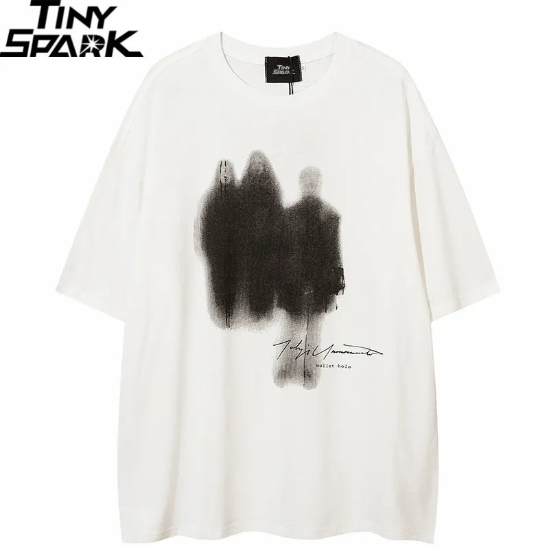 Shadow Graphic Hip Hop Oversized T-Shirt