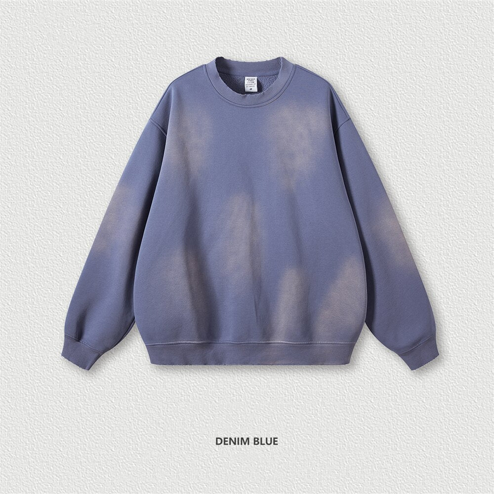 ZODF Monkey Washed Gradient Fleece Sweatshirt