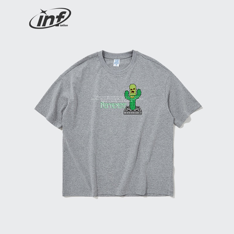 Dope Cactus Oversized Graphic Drop Shoulder T-shirt