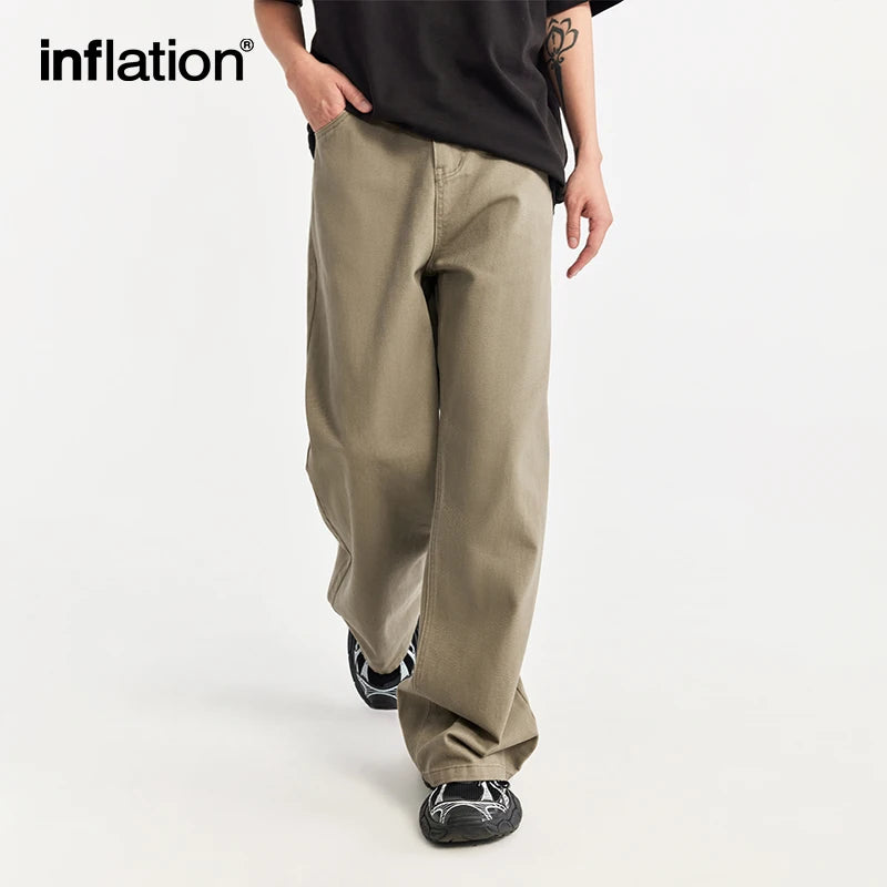 INFLATION Vintage Washed Wide Leg Jeans