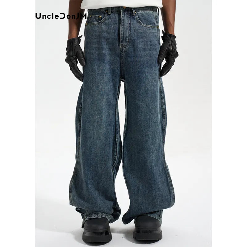 UncleDonJM Twisted Wave Baggy Jeans