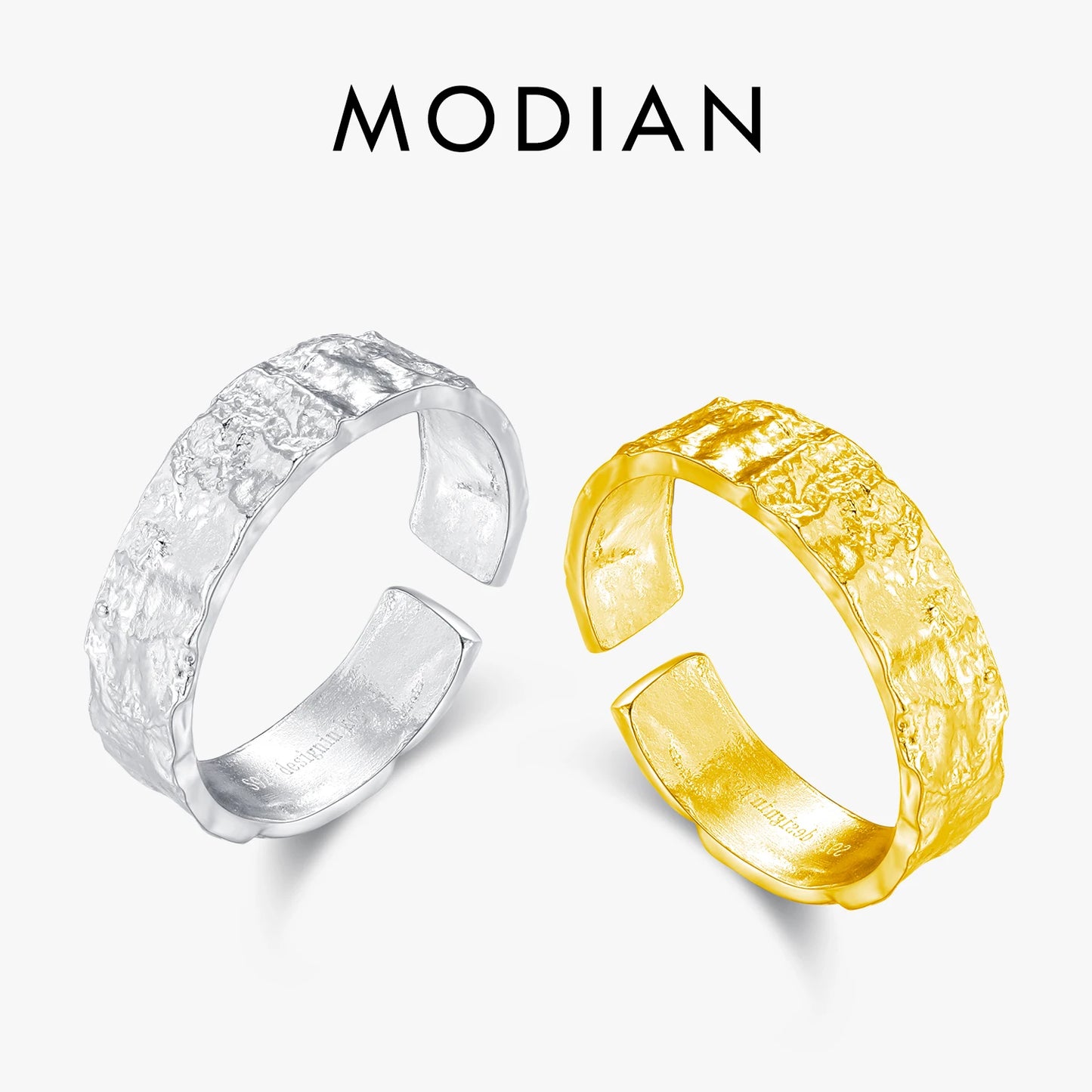 Scrub Texture Stackable Rings