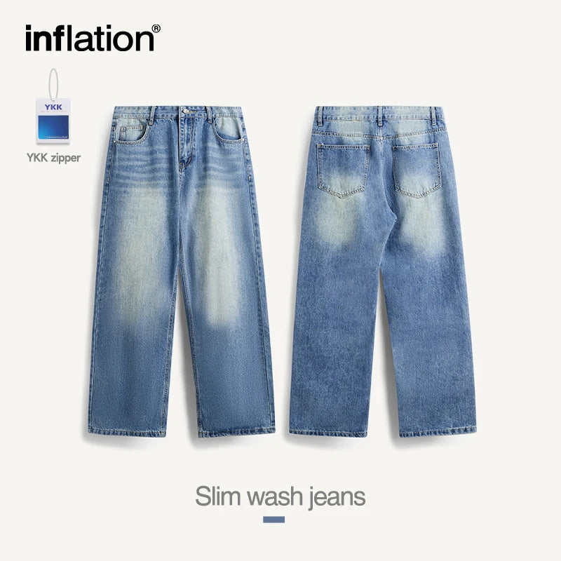 INFLATION Vintage Wash Baggy Jeans