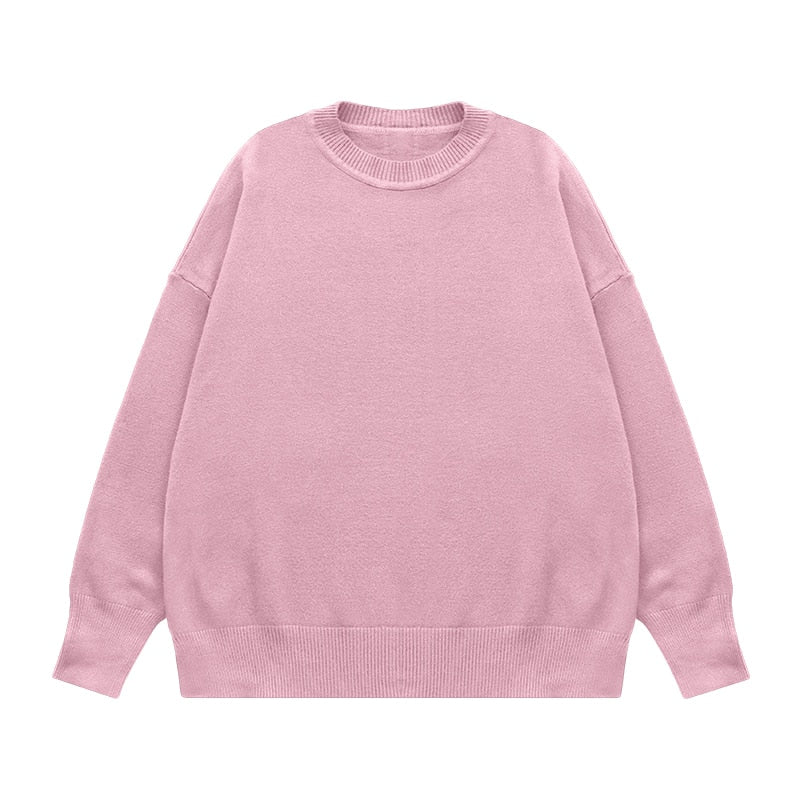 INFLATION Oversized Round Neck Knit Sweaters