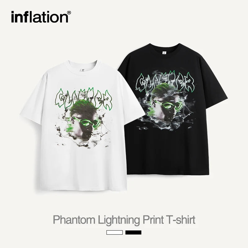 High Street Phantom Lightning Print T-Shirt