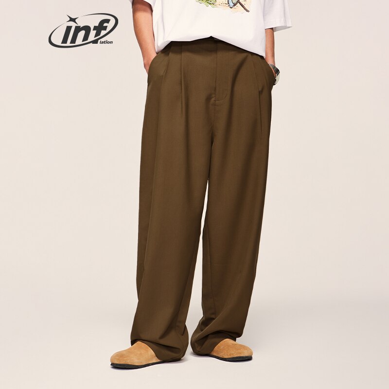 INFLATION Loose Fit Wide Leg Casual Pants