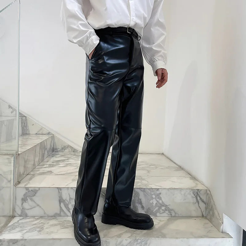 IEFB Leather Black Trousers